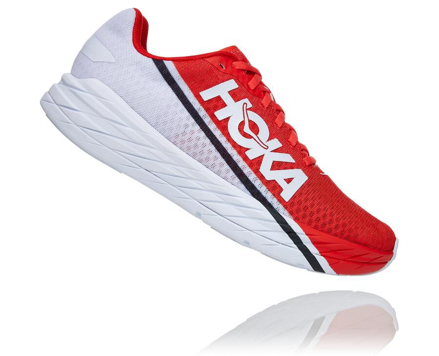 Hoka One One Løbesko Dame - Rocket X - Rød/Hvide - 574601TWN